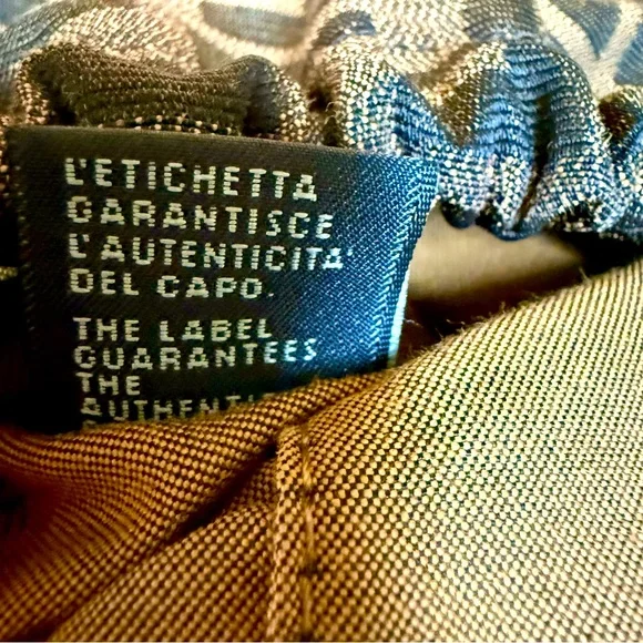 Authentic Vintage Fendi Magic Bag Canvas Dark Brown Leather Trim Y2K 2000s Clean - Picture 7 of 10